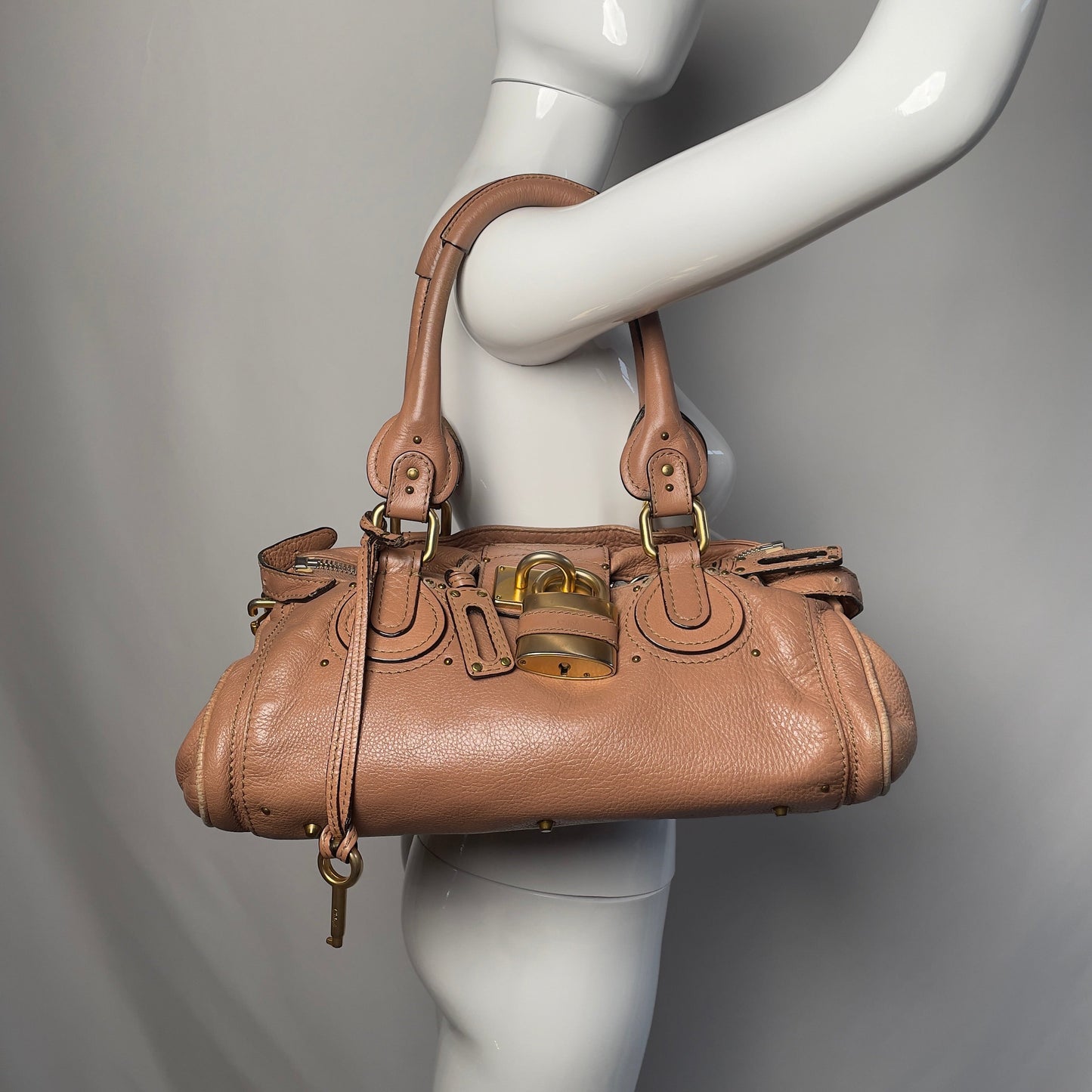 🔥 Pre-owned CHLOÉ 2009 dusty rose paddington medium 🔥