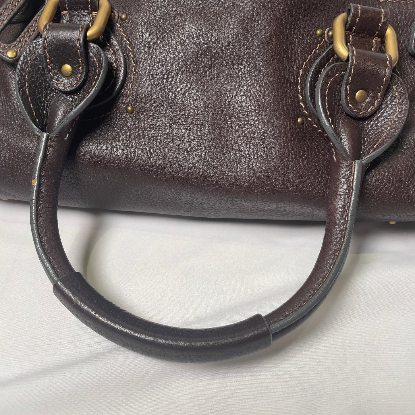 🔥 Pre-owned CHLOÉ 2011 brown paddington bag Swarovski 🔥