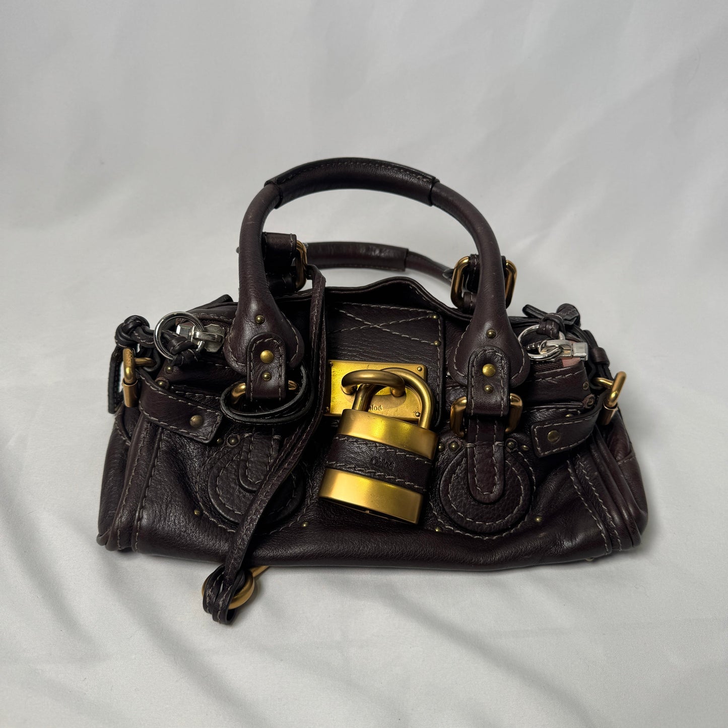 🔥 Pre-owned CHLOÉ 2007 brown mini paddington 🔥